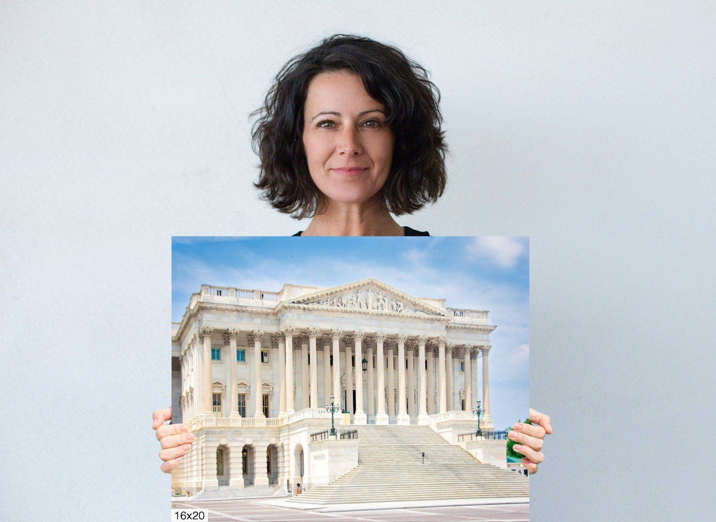 Washington DC Landscape Print, Senate Building, Photography Canvas, Wall Art Decor for Home,Living Room,Bedroom, Office - SandyDobbsFineArtPhotography