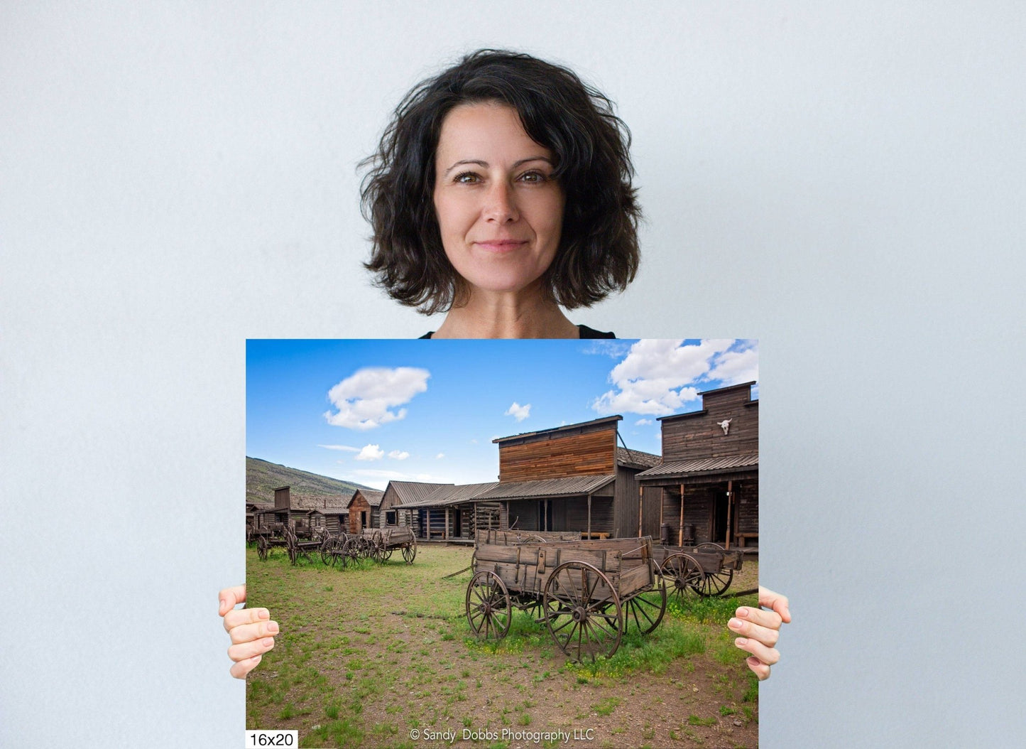 Old West Ghost Town Photography Decor, Old Wagons Wyoming Photo, Wrapped Canvas Print, Rustic Style, Cowboy Art, Western Art Wall Pictures - SandyDobbsFineArtPhotography