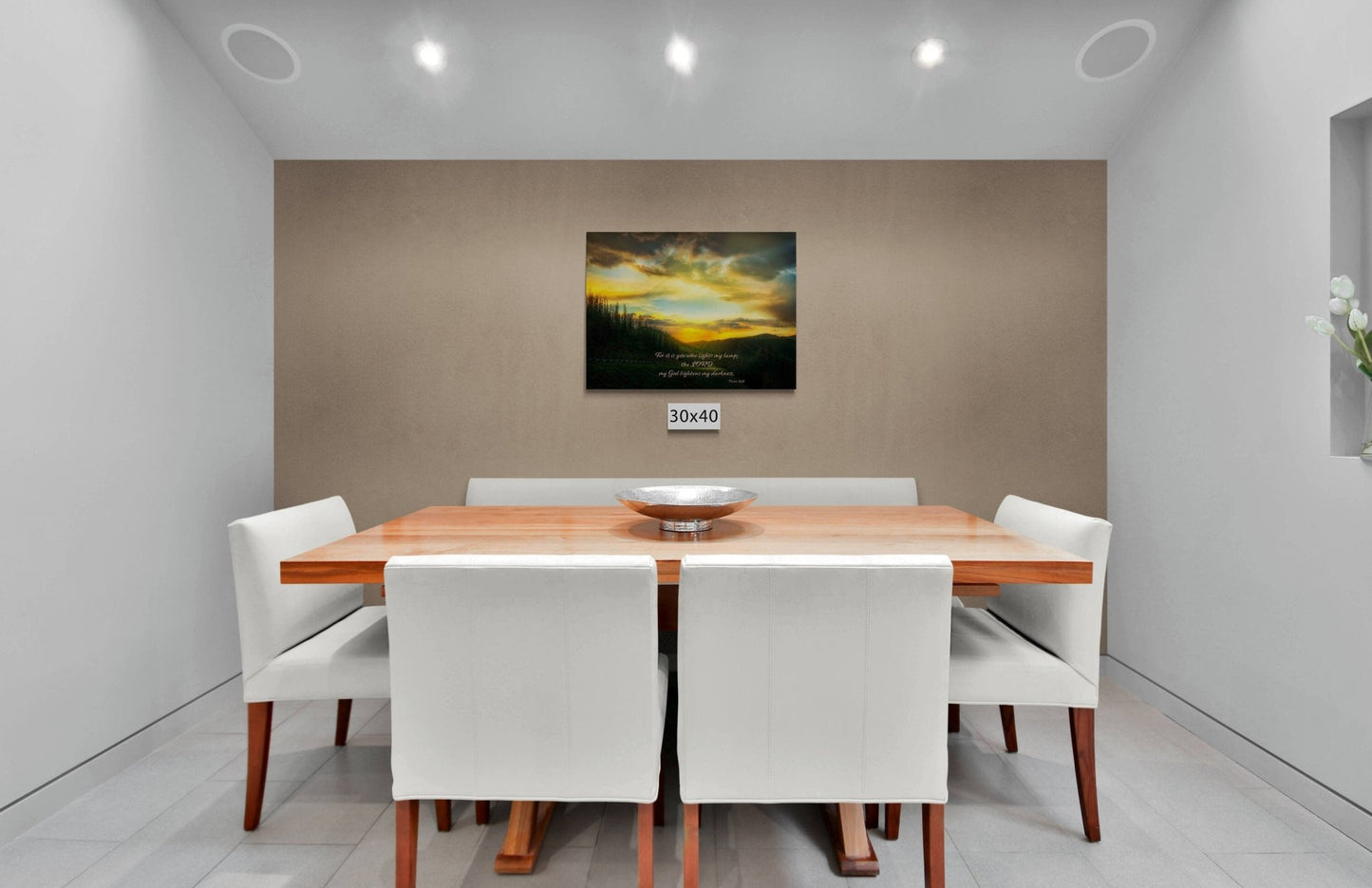 Psalm 18:28 Christian Inspirational Wall Art, Monarch Pass Scripture Canvas, God Lightens My Darkness, Colorado Sunset Photography, Custom - SandyDobbsFineArtPhotography