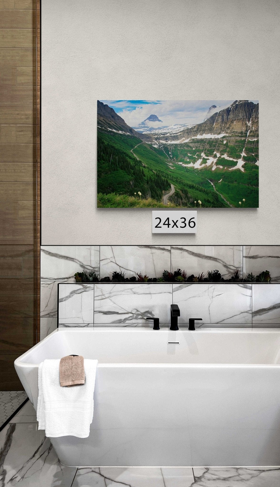 Highline Trail Glacier National Park, Going to the Sun Road, Montana Mountain Landscape, Canvas Wall Art Prints for Home - SandyDobbsFineArtPhotography