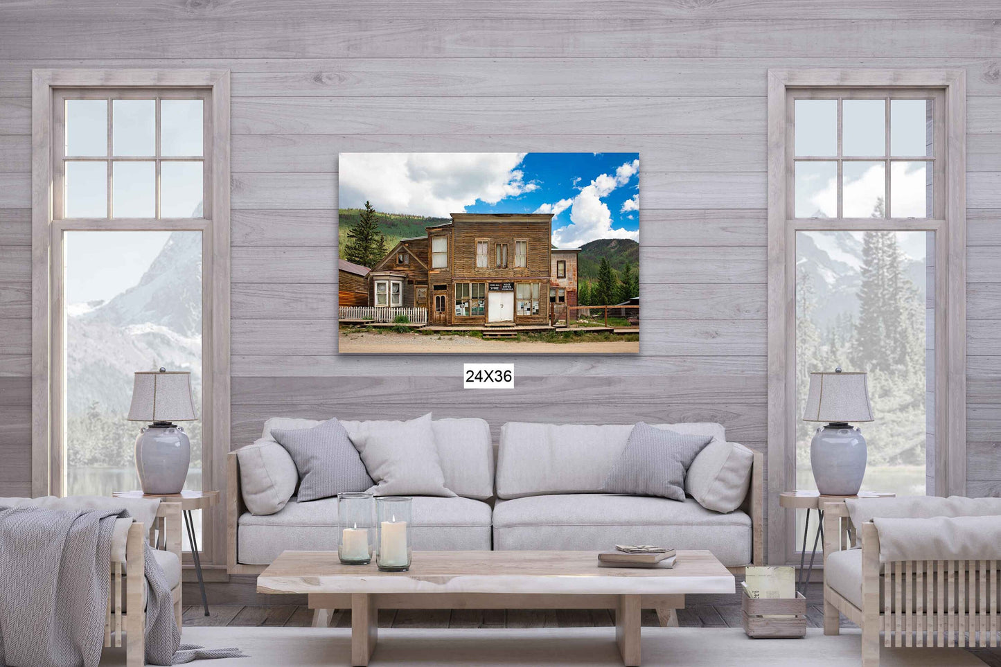 Old West Ghost Town Photography Decor, Historic St Elmo Colorado Photo, Rustic Style, Cowboy Western Wall Art, Wrapped Canvas Print