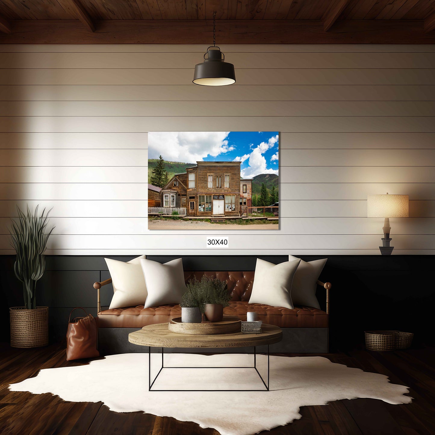 Old West Ghost Town Photography Decor, Historic St Elmo Colorado Photo, Rustic Style, Cowboy Western Wall Art, Wrapped Canvas Print