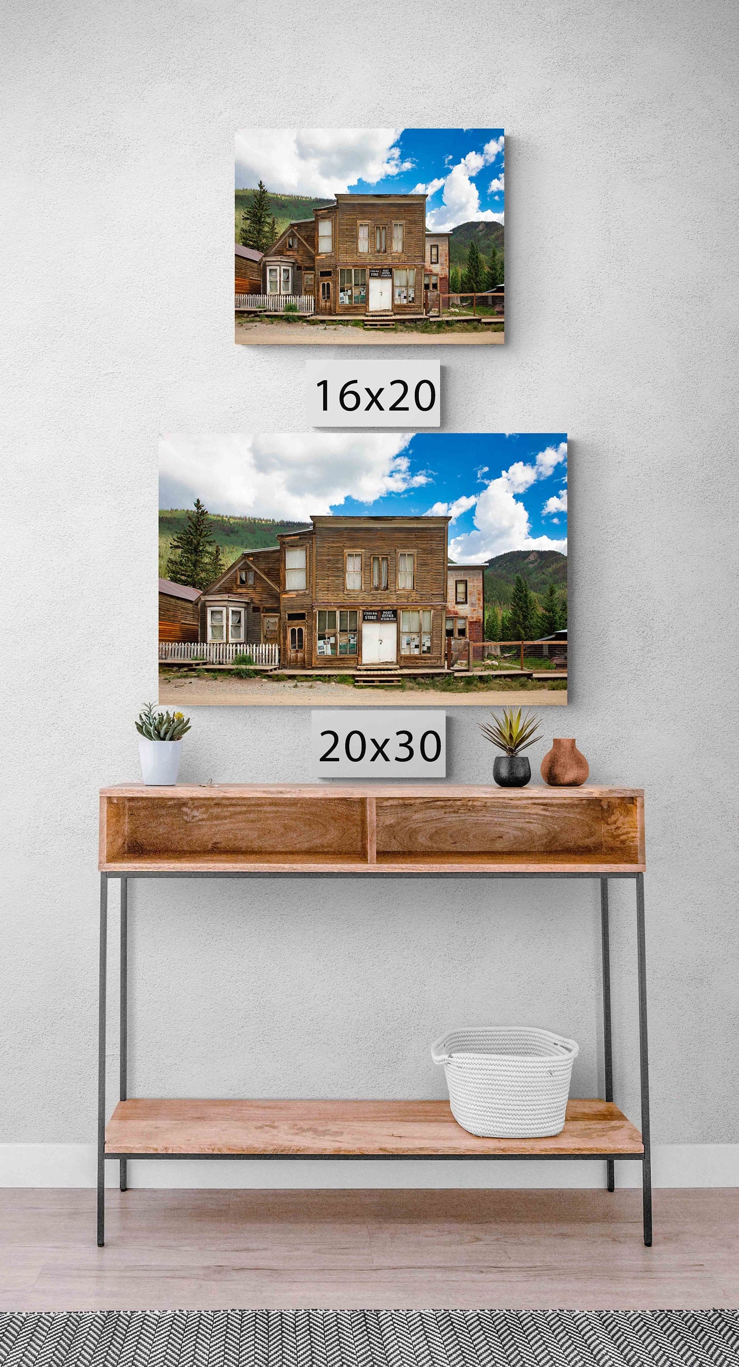 Old West Ghost Town Photography Decor, Historic St Elmo Colorado Photo, Rustic Style, Cowboy Western Wall Art, Wrapped Canvas Print