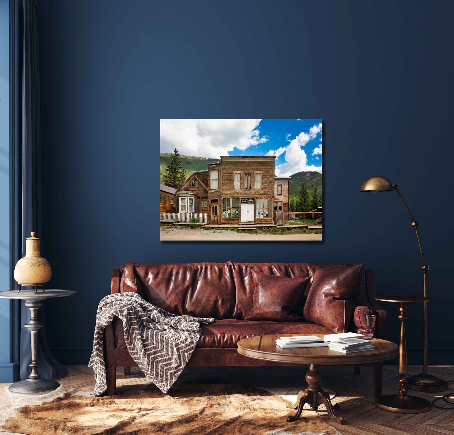 Old West Ghost Town Photography Decor, Historic St Elmo Colorado Photo, Rustic Style, Cowboy Western Wall Art, Wrapped Canvas Print