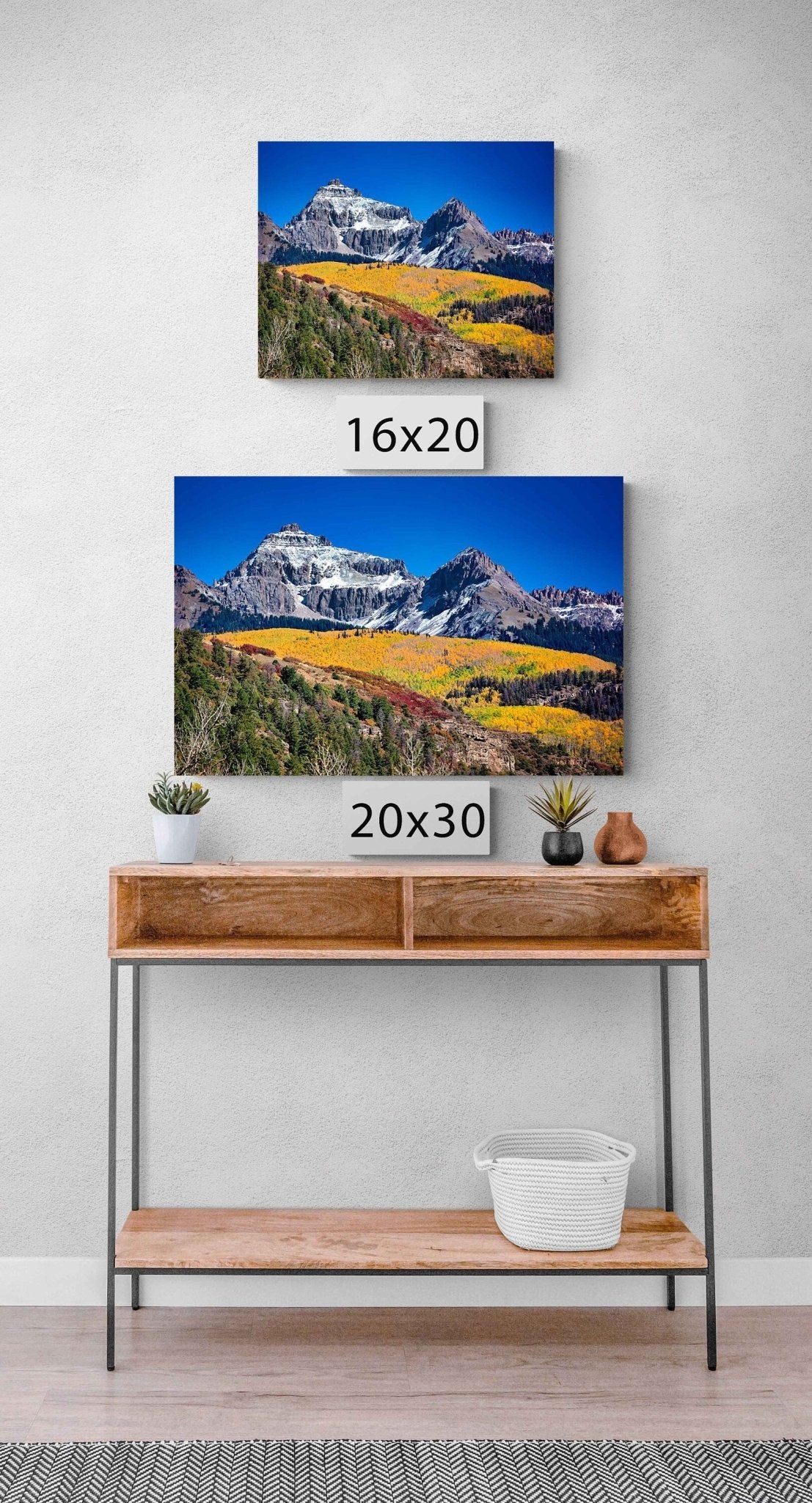 Rocky Mountains Autumn Landscape Photo, Colorado Aspens Fall Nature Canvas Print, San Juan Photography, Large Wall Art, Crested Butte - SandyDobbsFineArtPhotography