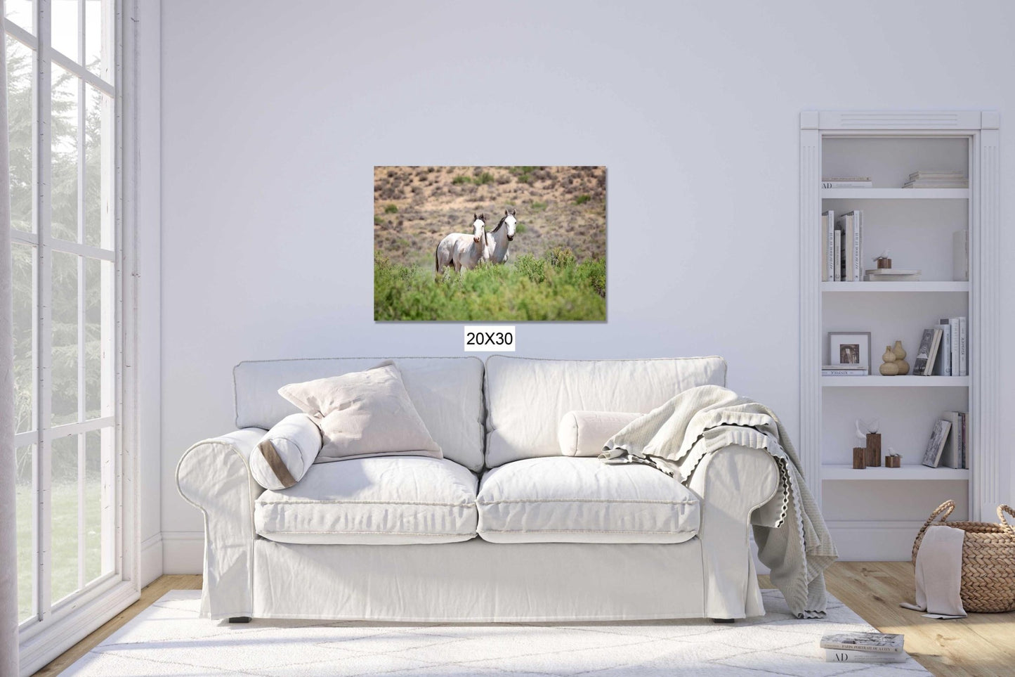 Colorado Wild Horses Photo Print, Wild Mustangs in Colorado Wall Art, Pinto and Gray Mares, Wildlife Canvas, Cowboy Old West Decor - SandyDobbsFineArtPhotography