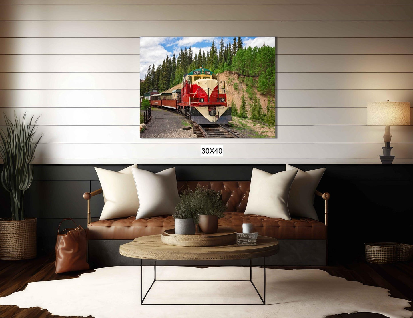 Colorado Old Train Print, Leadville Diesel Engine Locomotive, High line Mountain Scene, Vintage Train Engine Photo, Standard Gauge Railroad - SandyDobbsFineArtPhotography