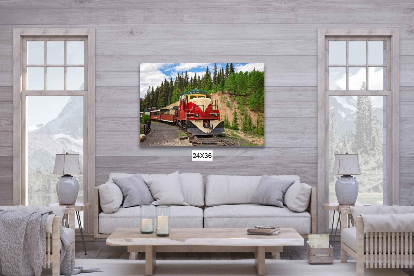 Colorado Old Train Print, Leadville Diesel Engine Locomotive, High line Mountain Scene, Vintage Train Engine Photo, Standard Gauge Railroad - SandyDobbsFineArtPhotography