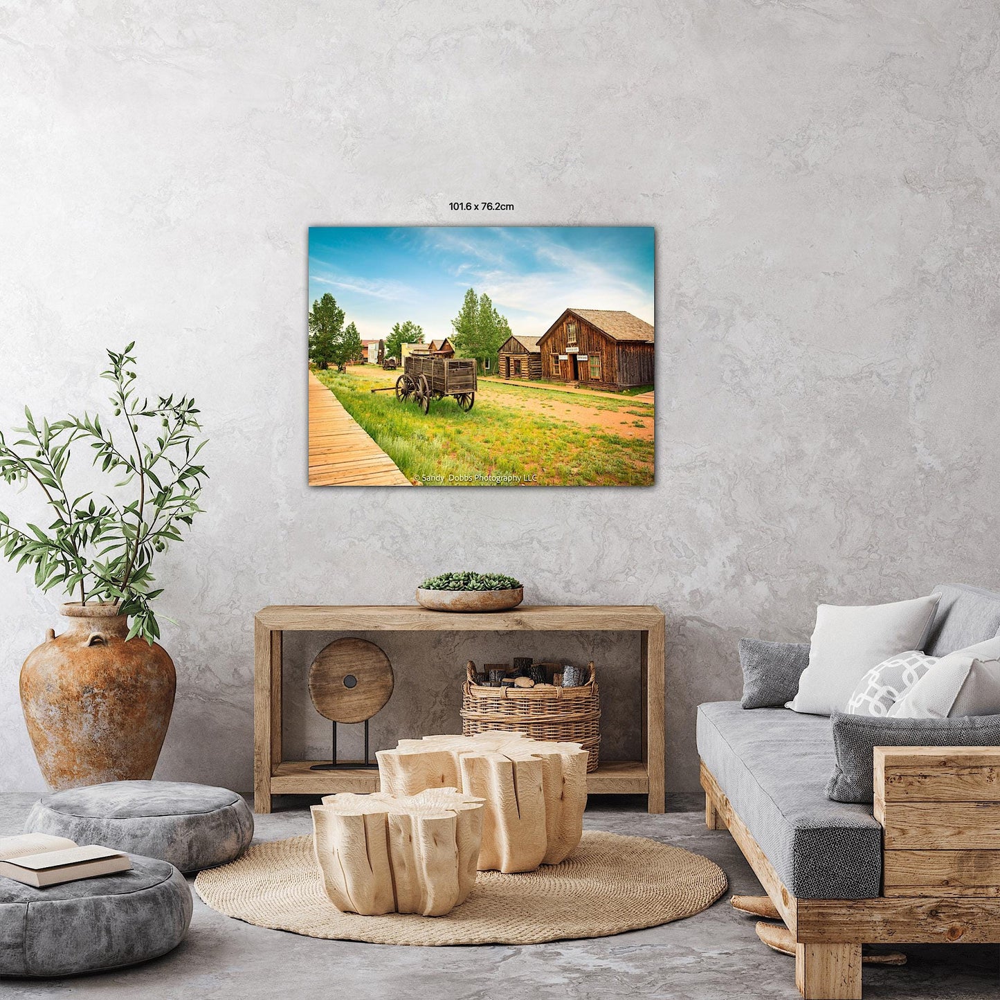 Colorado Old West Ghost Town Photography Decor, Old Wago Photo, Wrapped Canvas Print, Rustic Style, Cowboy Art, Western Art Wall Pictures