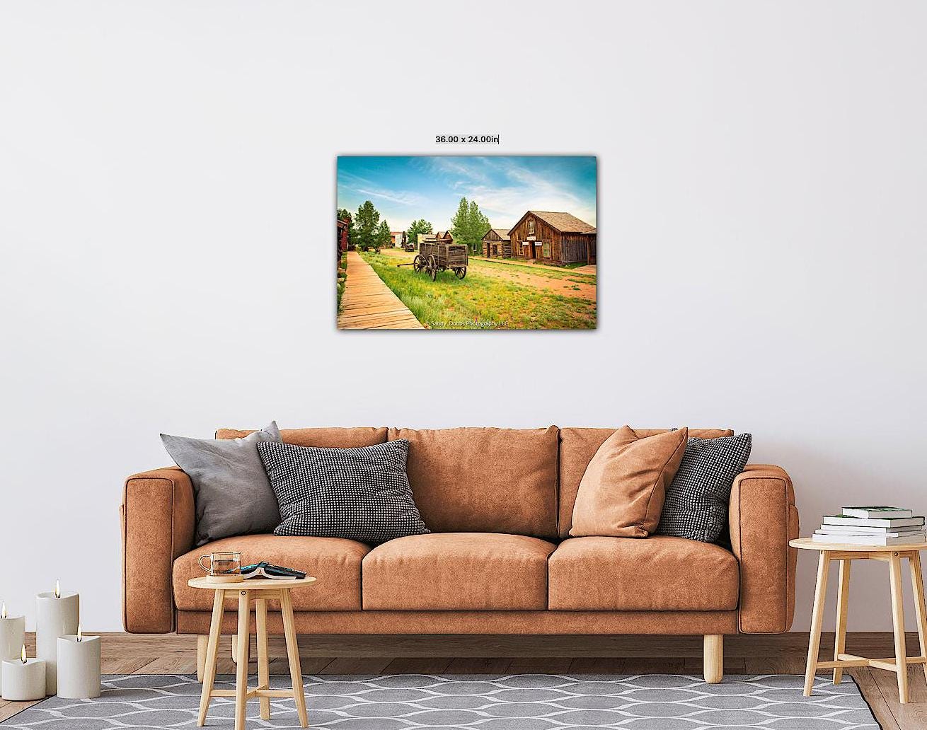 Colorado Old West Ghost Town Photography Decor, Old Wago Photo, Wrapped Canvas Print, Rustic Style, Cowboy Art, Western Art Wall Pictures