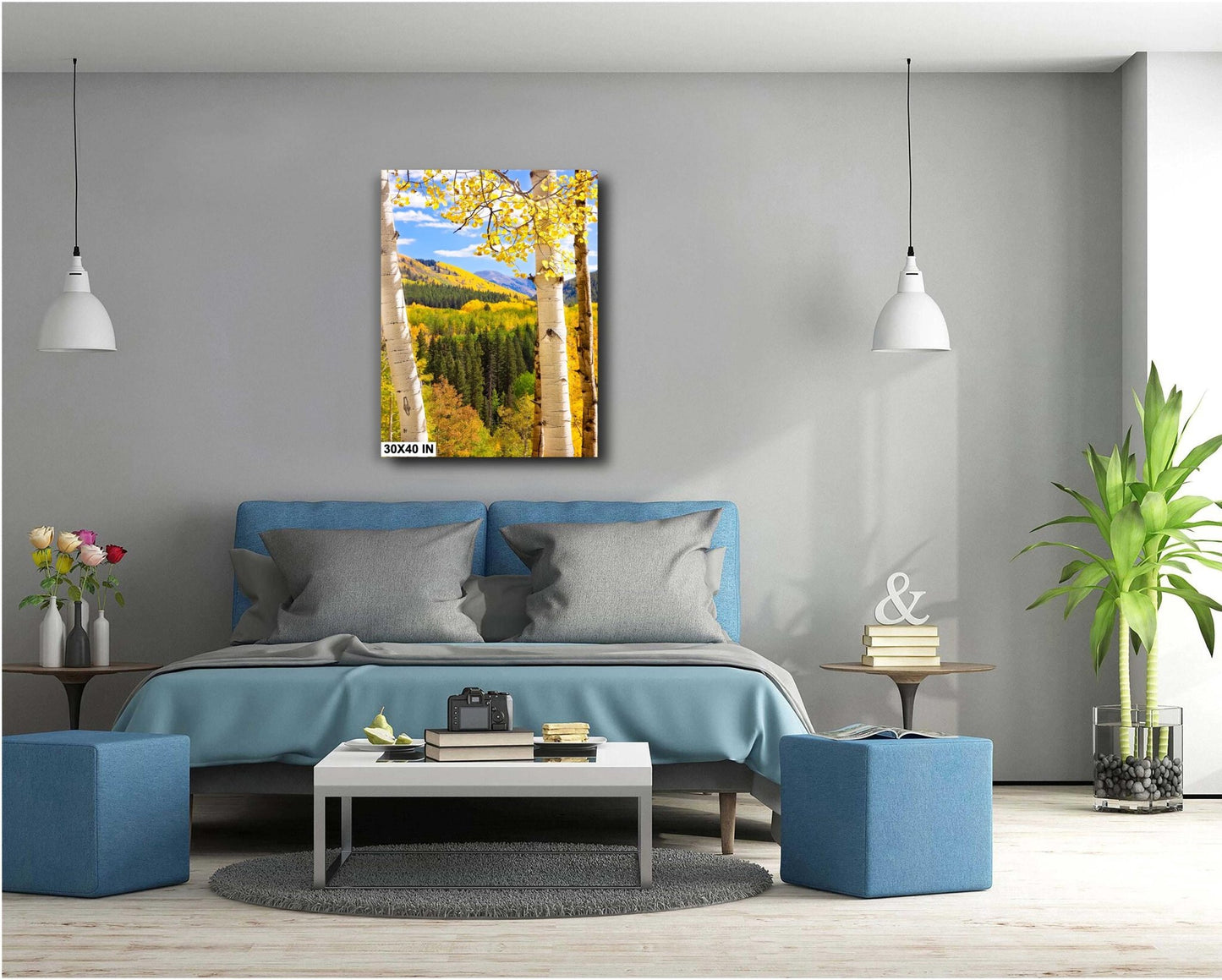 Colorado Autumn Aspen Print – Vertical Canvas | Golden Aspen Trees Fine Art - SandyDobbsFineArtPhotography