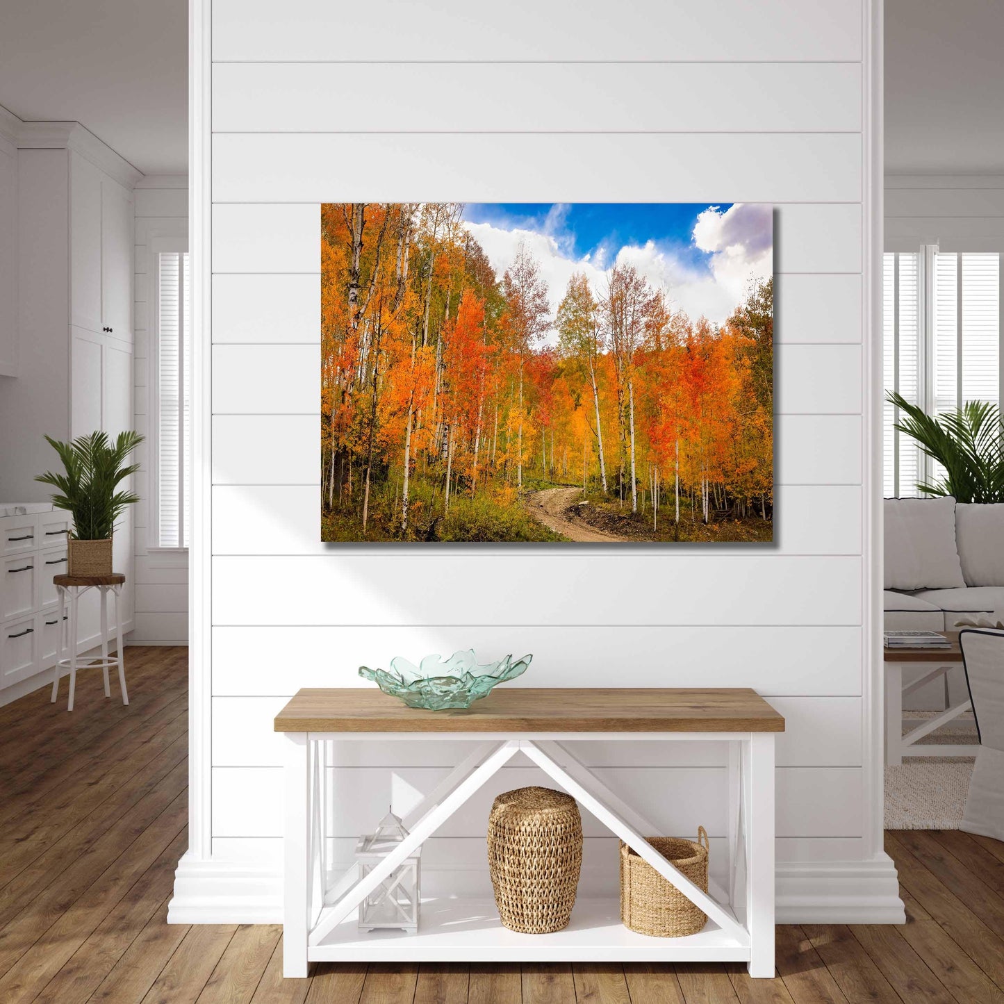 Red Aspen Trees Colorado Autumn Forest Print, Fall Colors Photo Canvas, Telluride Landscape, San Juan Rocky Mountains Photography