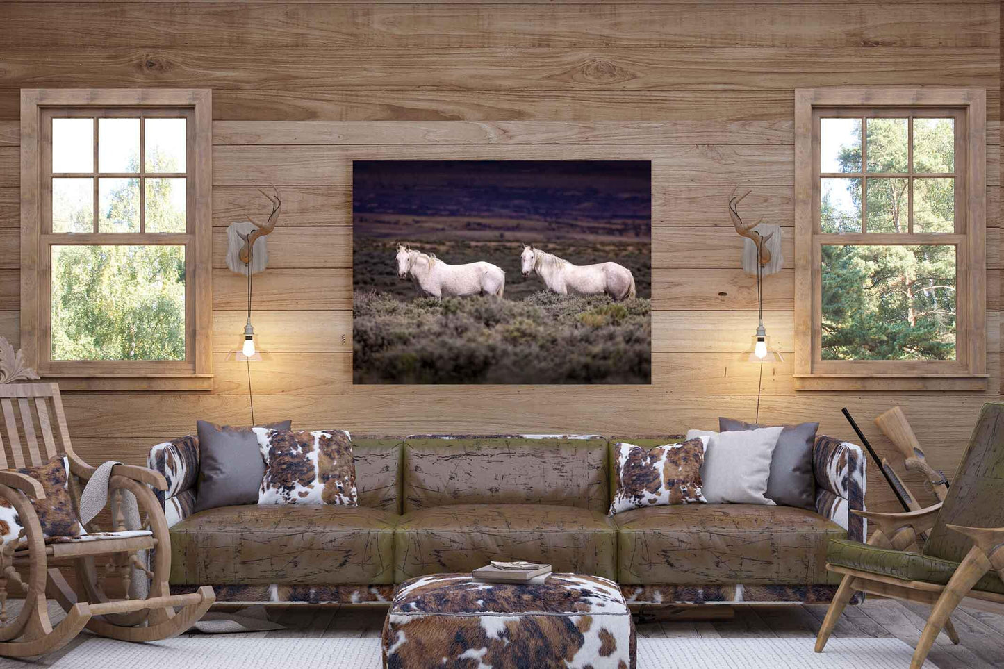 Colorado Wild Horses Wall Art Print, Wild Mustang Photo, Wildlife Canvas, Rocky Mountain Wilderness, Cowboy Old West Decor, Home or Office - SandyDobbsFineArtPhotography