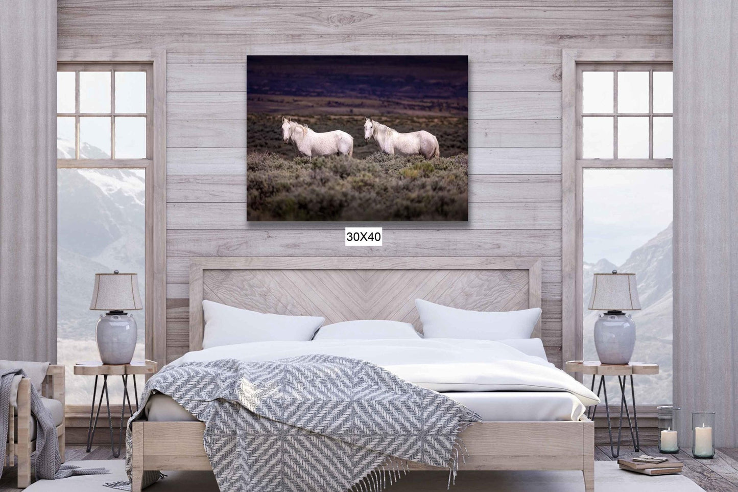 Colorado Wild Horses Wall Art Print, Wild Mustang Photo, Wildlife Canvas, Rocky Mountain Wilderness, Cowboy Old West Decor, Home or Office - SandyDobbsFineArtPhotography