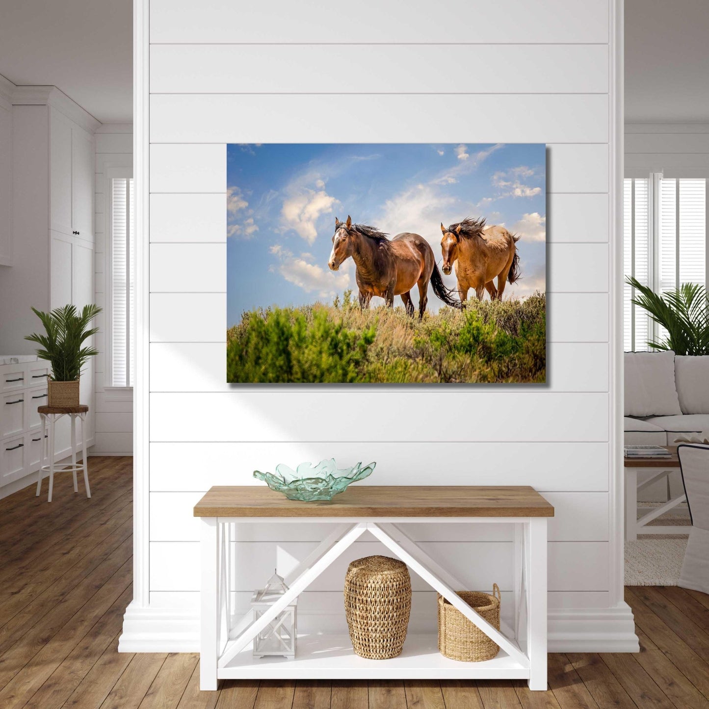 Wild Mustangs Photo, Wild Horses in Colorado Wall Art Print, Wildlife Canvas, Cowboy Old West Decor for Home or Office - SandyDobbsFineArtPhotography