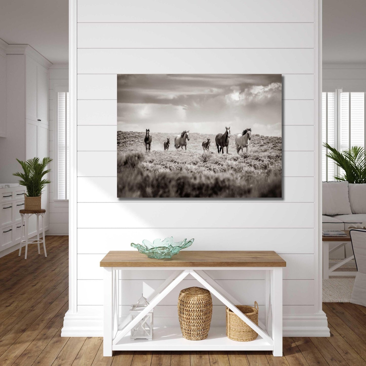 Sepia Colorado Wild Horses Running Wall Art Print, Mustang Photo Canvas, Horse Lover Gift, Cowboy Old West Decor for Home or Office - SandyDobbsFineArtPhotography