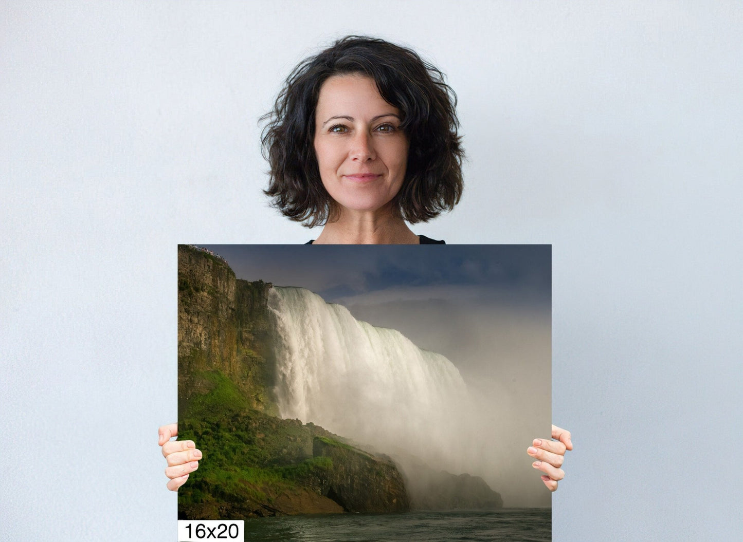 Niagara Falls, View from Bottom of Niagara Falls, Misty Waterfalls, Canvas Wall Art, Decor for Home, Living Room, Bedroom, Office - SandyDobbsFineArtPhotography