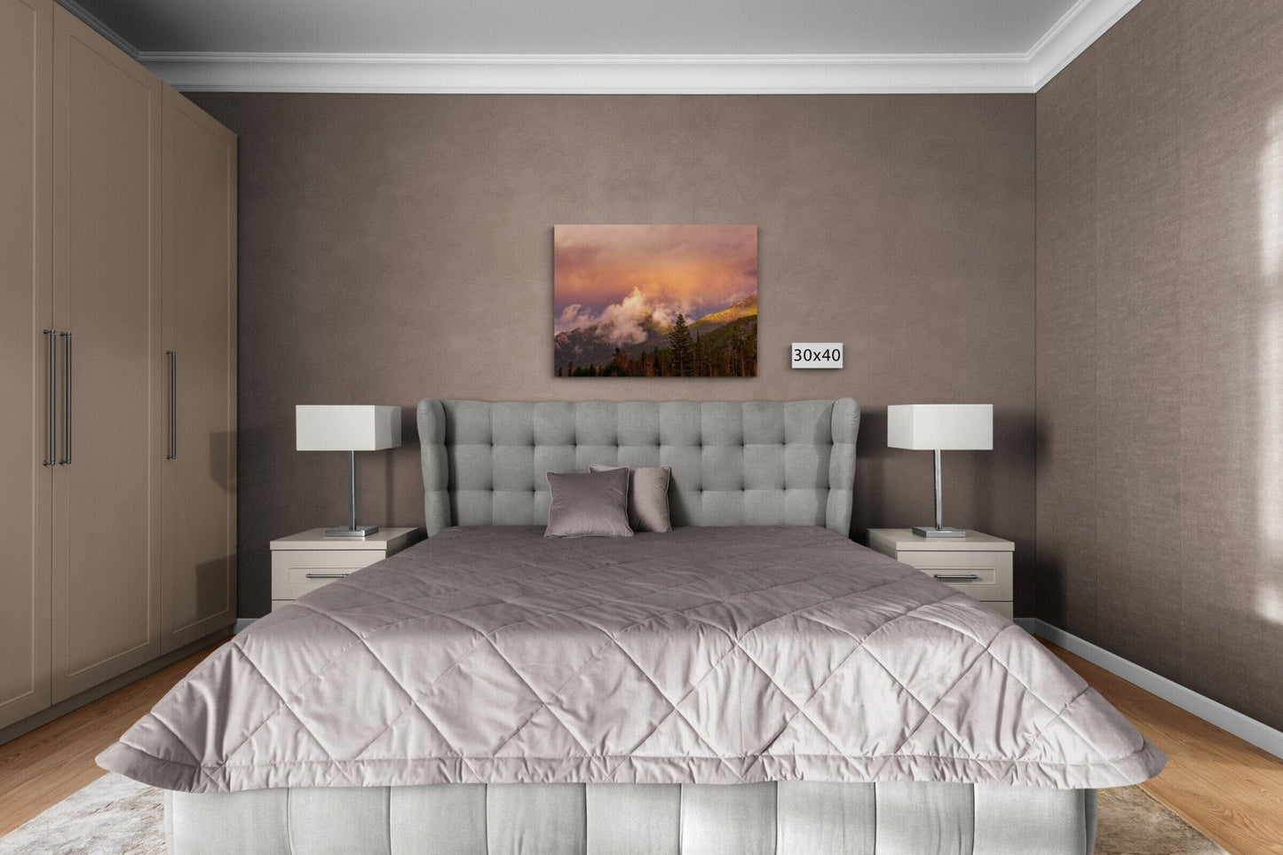 Bear Lake Colorado Sunset,Rocky Mountain National Park Print,Canvas Wall Art Prints - Wall Decoration for Home,Living Room,Bedroom and Office - SandyDobbsFineArtPhotography