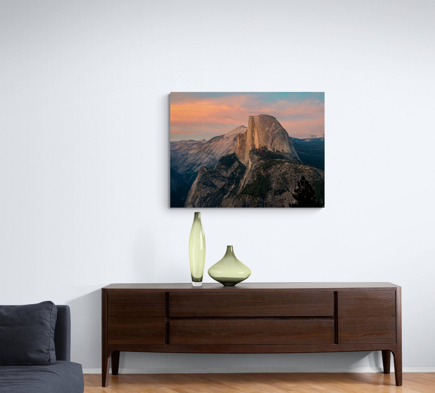 Yosemite National Park, Half Dome Sunset, California Mountain Landscape Print, Wall Decor for Home,Living Room, Bedroom, and Office - SandyDobbsFineArtPhotography