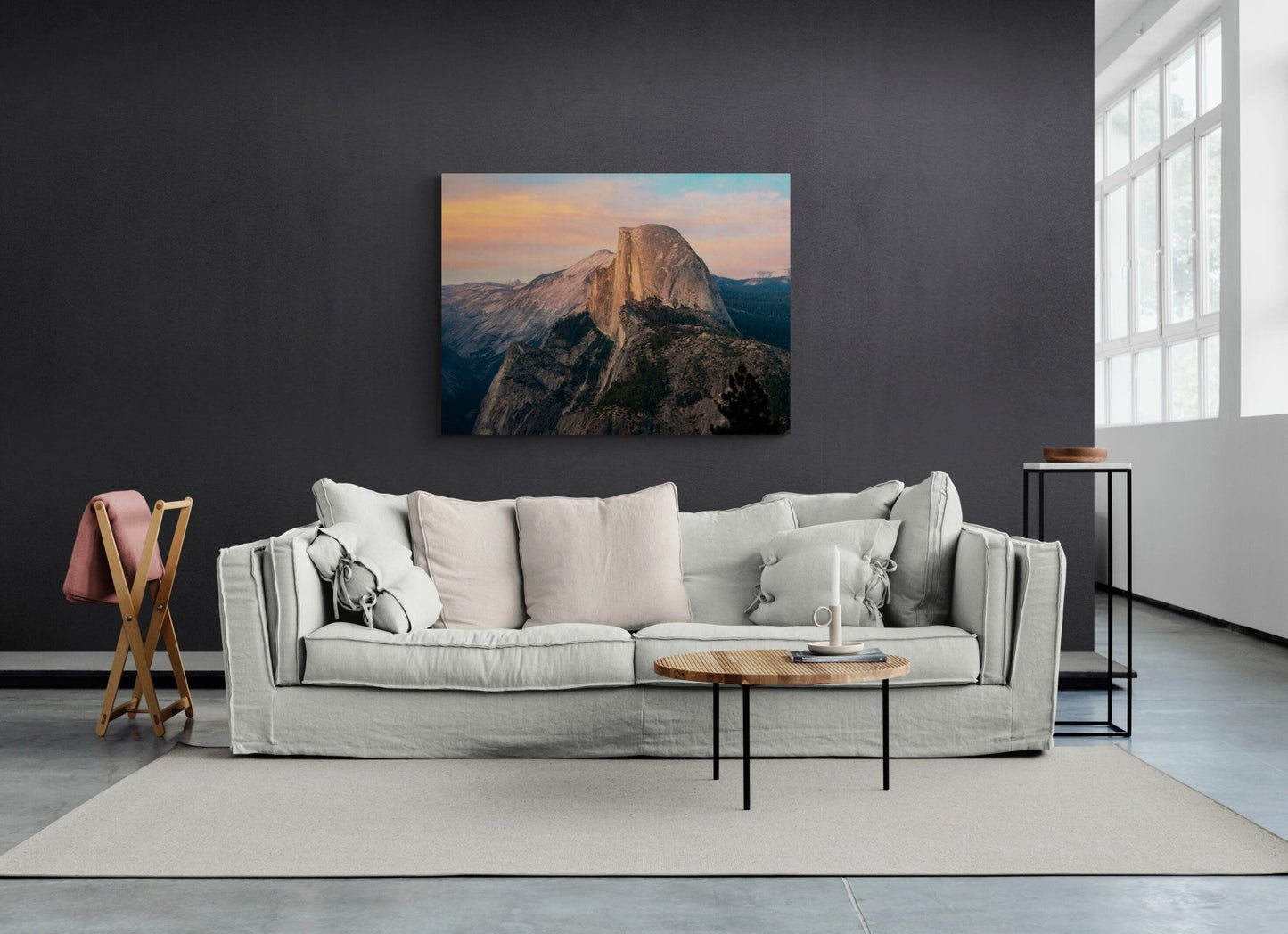Yosemite National Park, Half Dome Sunset, California Mountain Landscape Print, Wall Decor for Home,Living Room, Bedroom, and Office - SandyDobbsFineArtPhotography