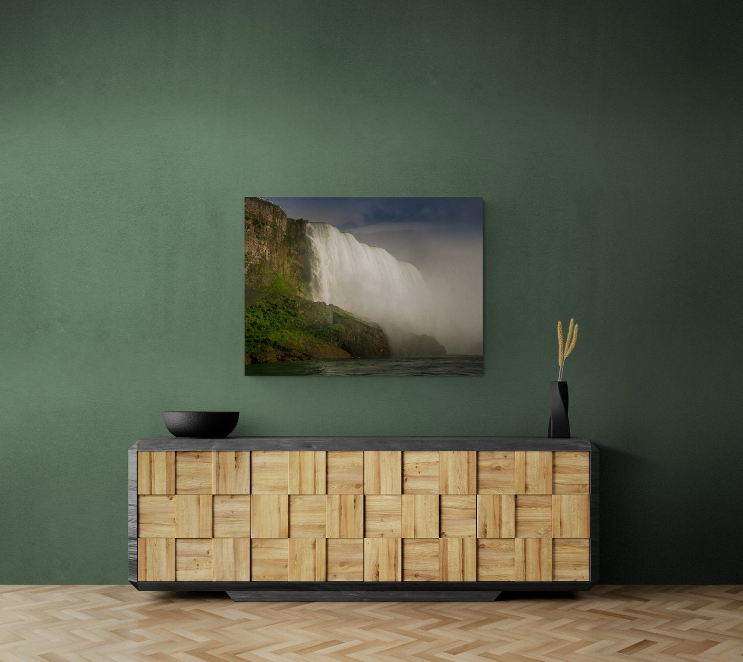 Niagara Falls, View from Bottom of Niagara Falls, Misty Waterfalls, Canvas Wall Art, Decor for Home, Living Room, Bedroom, Office - SandyDobbsFineArtPhotography