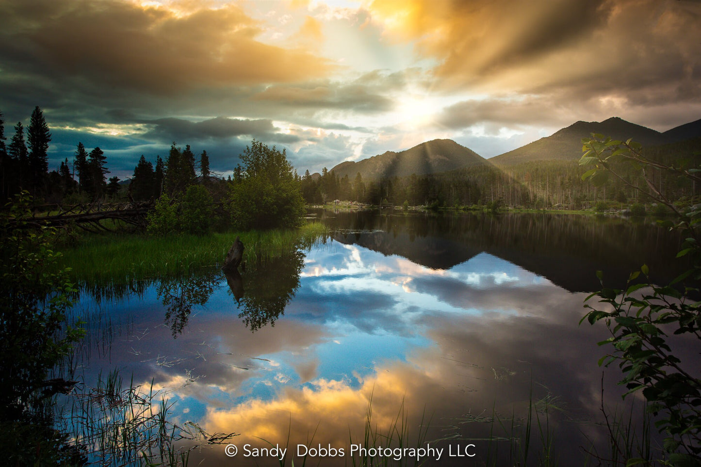 Sprague Lake Sunrise, Rocky Mountain National Park Colorado Landscape Print, Canvas Wall Art Prints, Wall Decor for Home and Office
