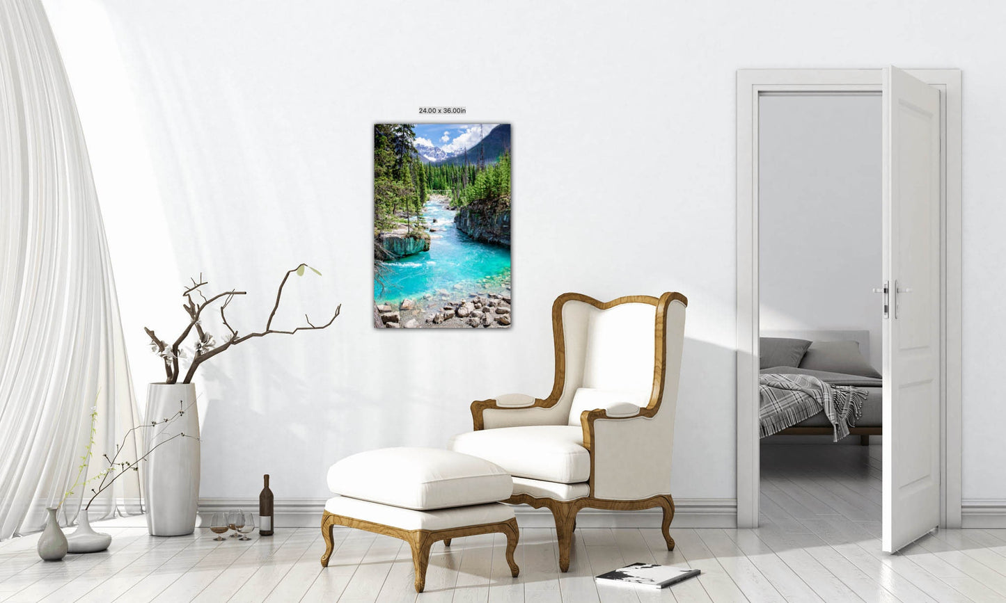 Marble Canyon, Alberta Canada Landscape Print, Canvas Wall Art Prints, Yoho National Park, Wall Decor for Home, Office Living or Bedroom - SandyDobbsFineArtPhotography