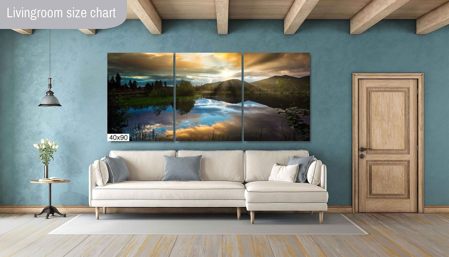 Sprague Lake Sunrise, Rocky Mountain National Park Colorado Landscape Print, Canvas Wall Art Prints, Wall Decor for Home and Office - SandyDobbsFineArtPhotography
