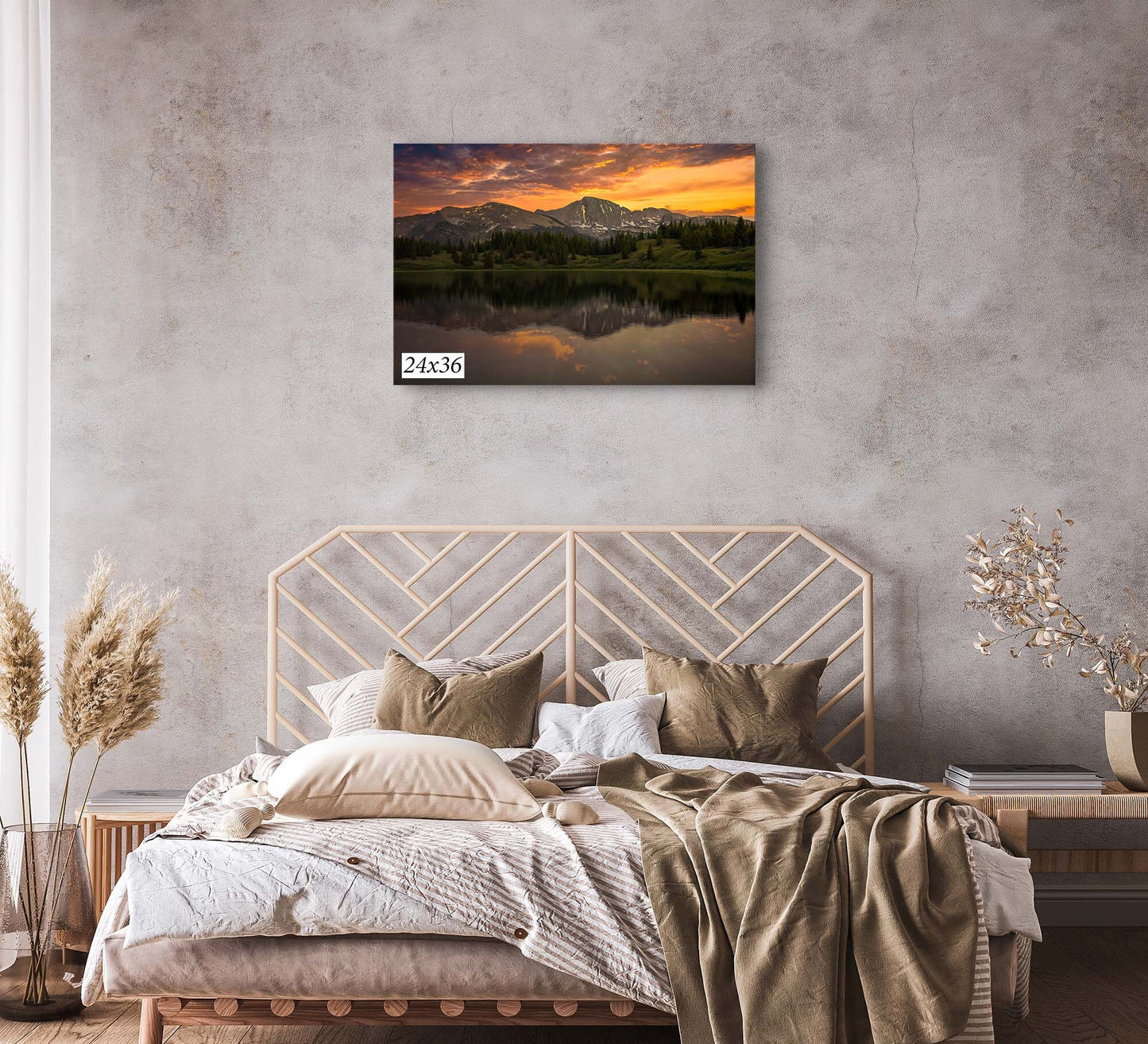 Rocky Mountain Dramatic Sunset, Silverton Colorado, Mountain Landscape Print, Canvas Wall Art Prints, Wall Decor for Home or Office - SandyDobbsFineArtPhotography