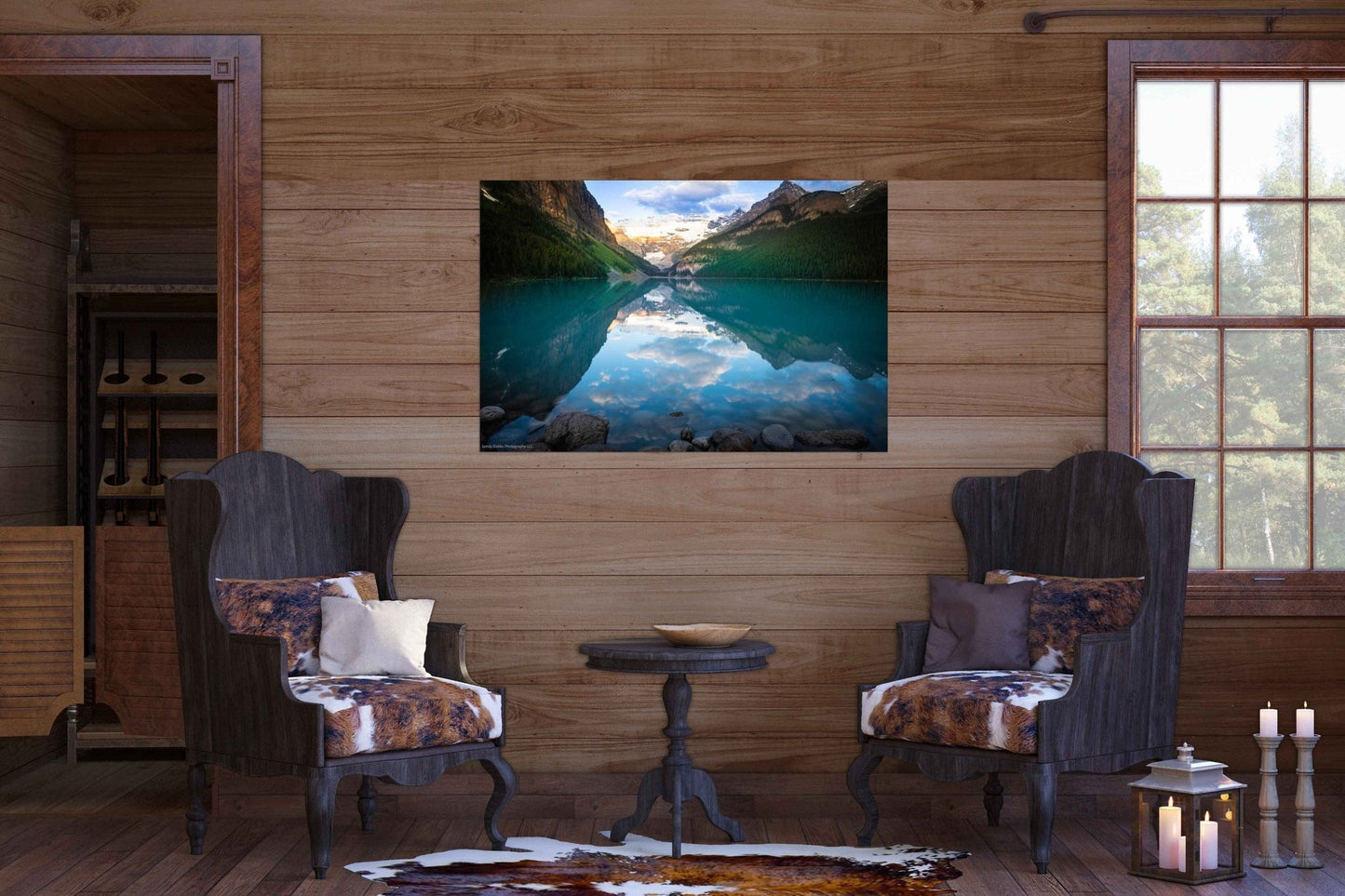 Lake Louise Sunrise, Banff National Park Canada Landscape Print, Canvas Wall Art Decor for Home,Living Room, Bedroom, Office, - SandyDobbsFineArtPhotography