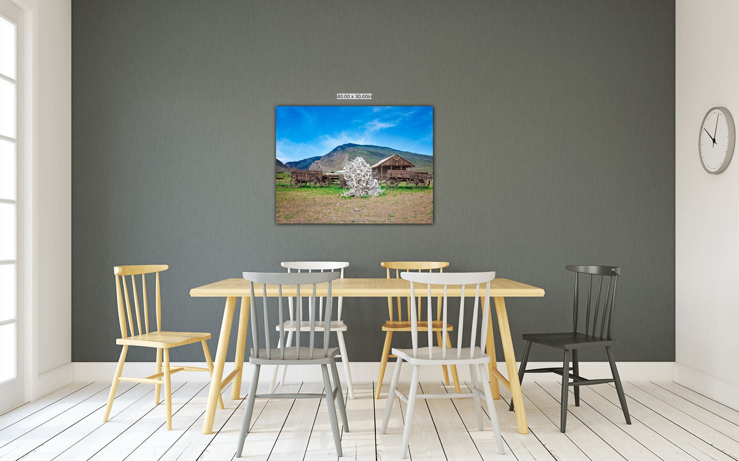 Old Wagons Wyoming Photo, Old West Ghost Town Photography Decor, Wrapped Canvas Print, Rustic Style, Cowboy Art, Western Art Wall Pictures - SandyDobbsFineArtPhotography