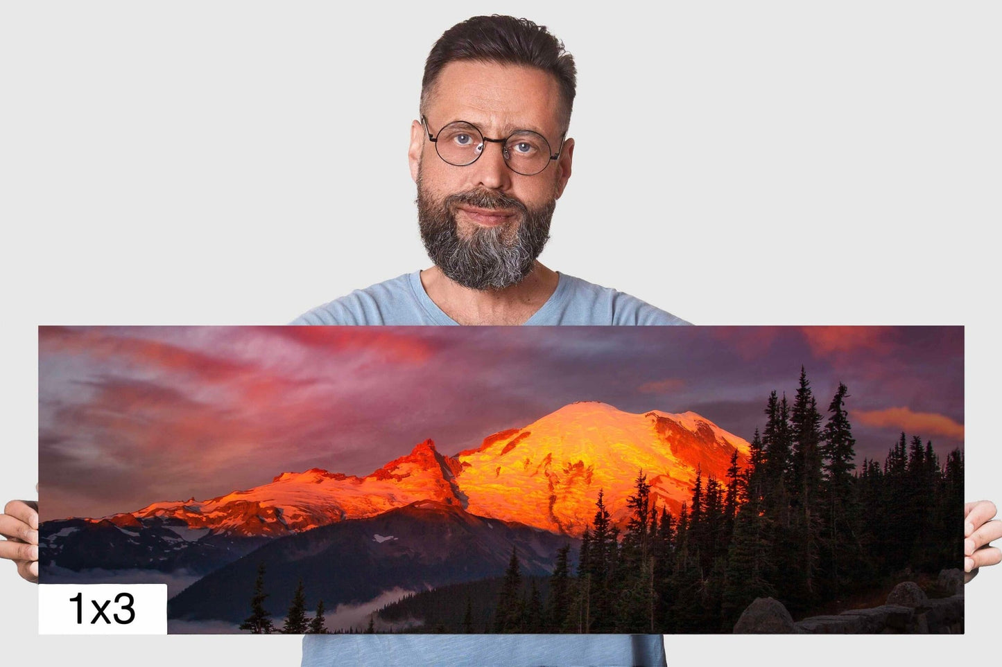 Mt Rainier Sunrise Photo Print, Mt Rainier National Park, Photography Landscape Canvas Wall Art Print, Washington Landscape, Fine Art Decor - SandyDobbsFineArtPhotography