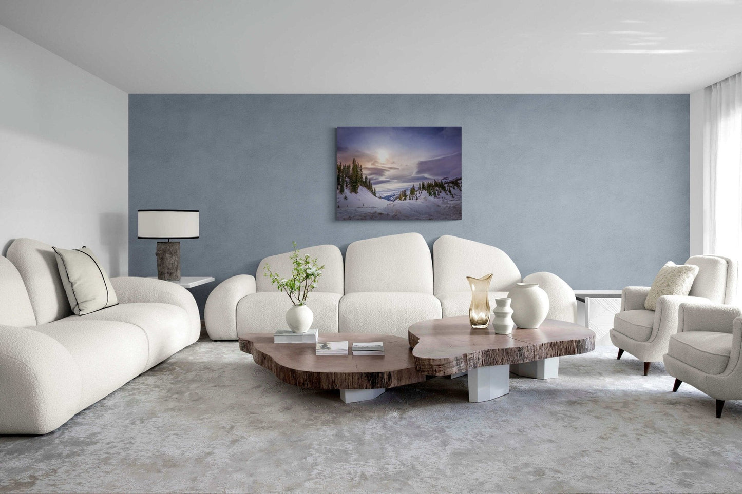 Dreamy Colorado Winter, Epic Snow Storm Sky, Rocky Mountain Landscape, Dramatic Canvas Wall Art, Majestic Mountain Scene - SandyDobbsFineArtPhotography