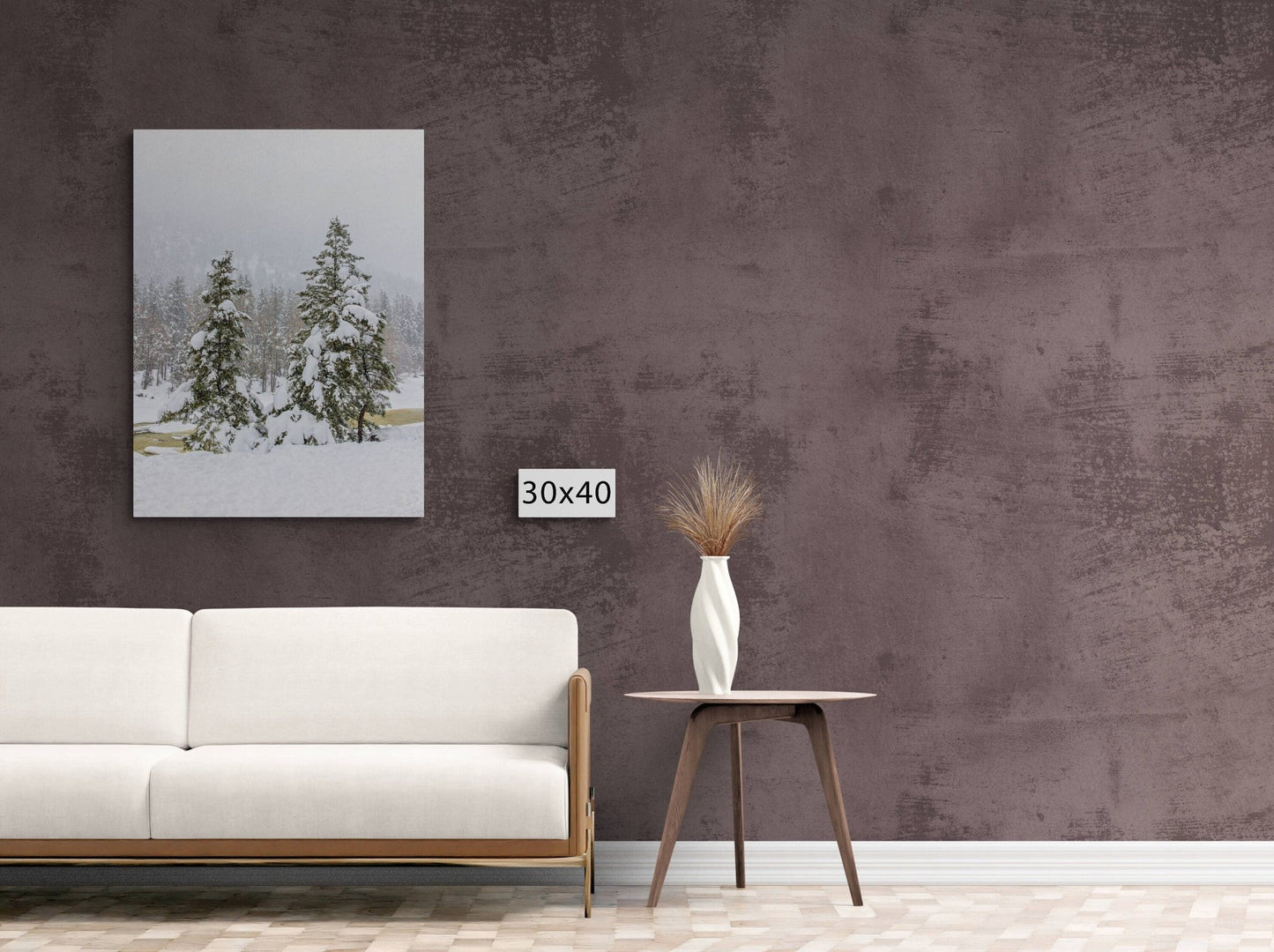 Snowy Landscape Photo, Snowy Winter Landscape Canvas, Dreamy Winter Trees, Colorado Winter Print, Rocky Mountain Scenery, Winter Storm Art - SandyDobbsFineArtPhotography