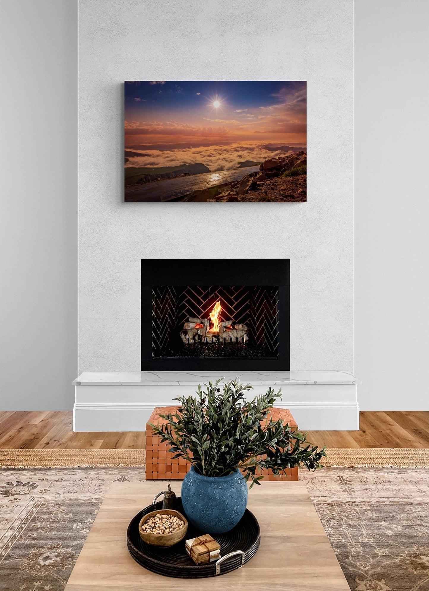 Sunrise on Mount Evans, Colorado Mountain Sunrise, Landscape Art Print, Large Canvas, Rocky Mountain Sunrise, Canvas Wall Art - SandyDobbsFineArtPhotography