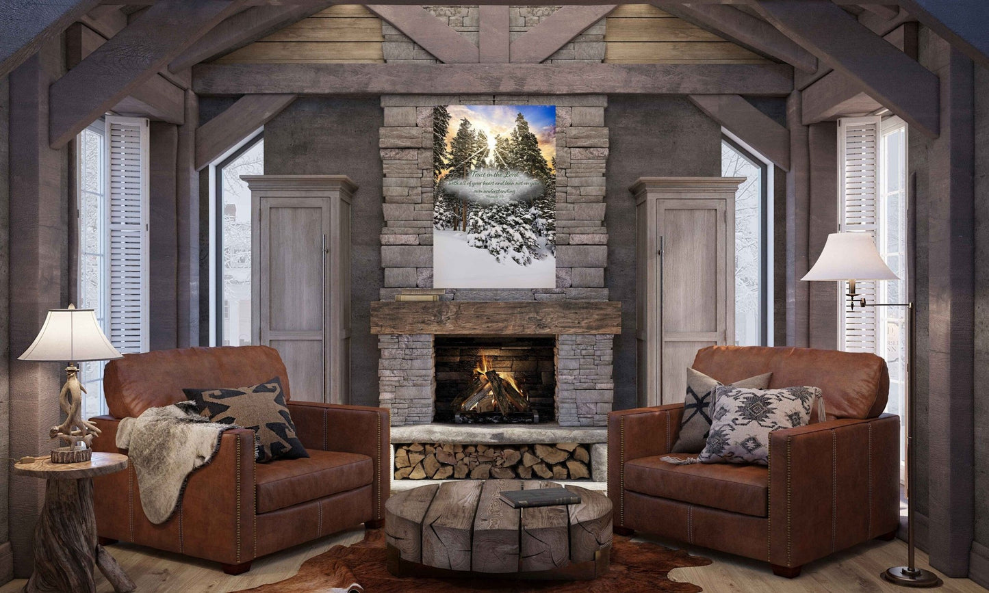 Proverbs 3:5, Christian Inspirational Wall Art, Scripture Wall Canvas, Trust in the Lord, Colorado Landscape Photography, Customization - SandyDobbsFineArtPhotography