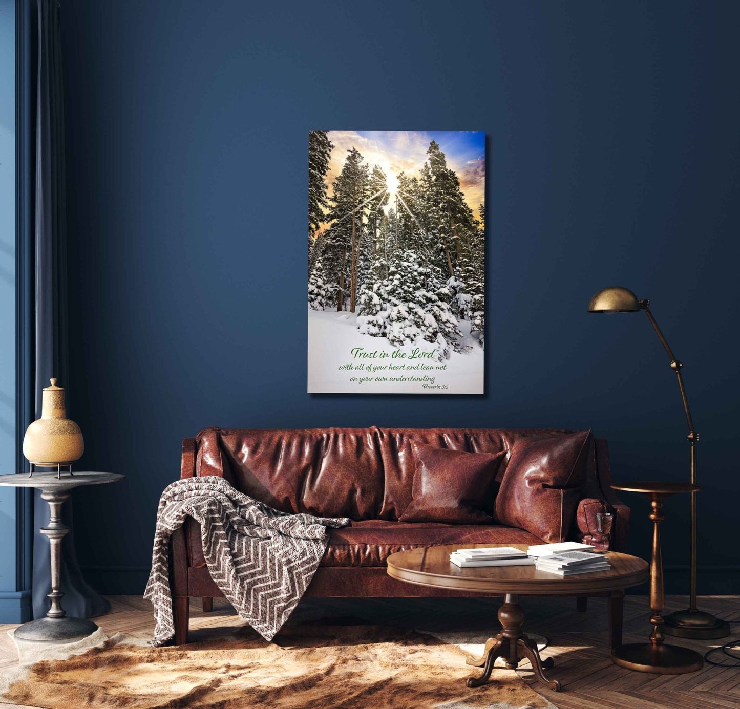 Proverbs 3:5, Christian Inspirational Wall Art, Scripture Wall Canvas, Trust in the Lord, Colorado Landscape Photography, Customization - SandyDobbsFineArtPhotography