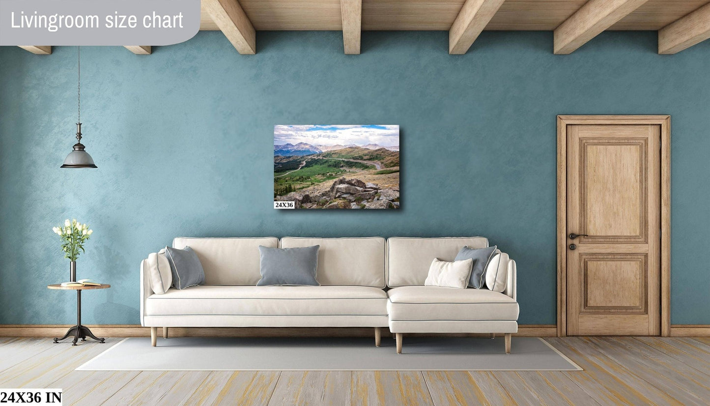 Cottonwood Pass Photo Print, Colorado Photography Decor, Mountain Landscape Canvas, Beautiful Scenery, Western Wall Art Picture - SandyDobbsFineArtPhotography