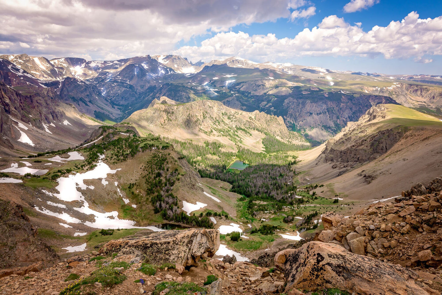 Beartooth Highway Photo, Montana Mountain Landscape, Yellowstone National Park, Alpine Scenery
