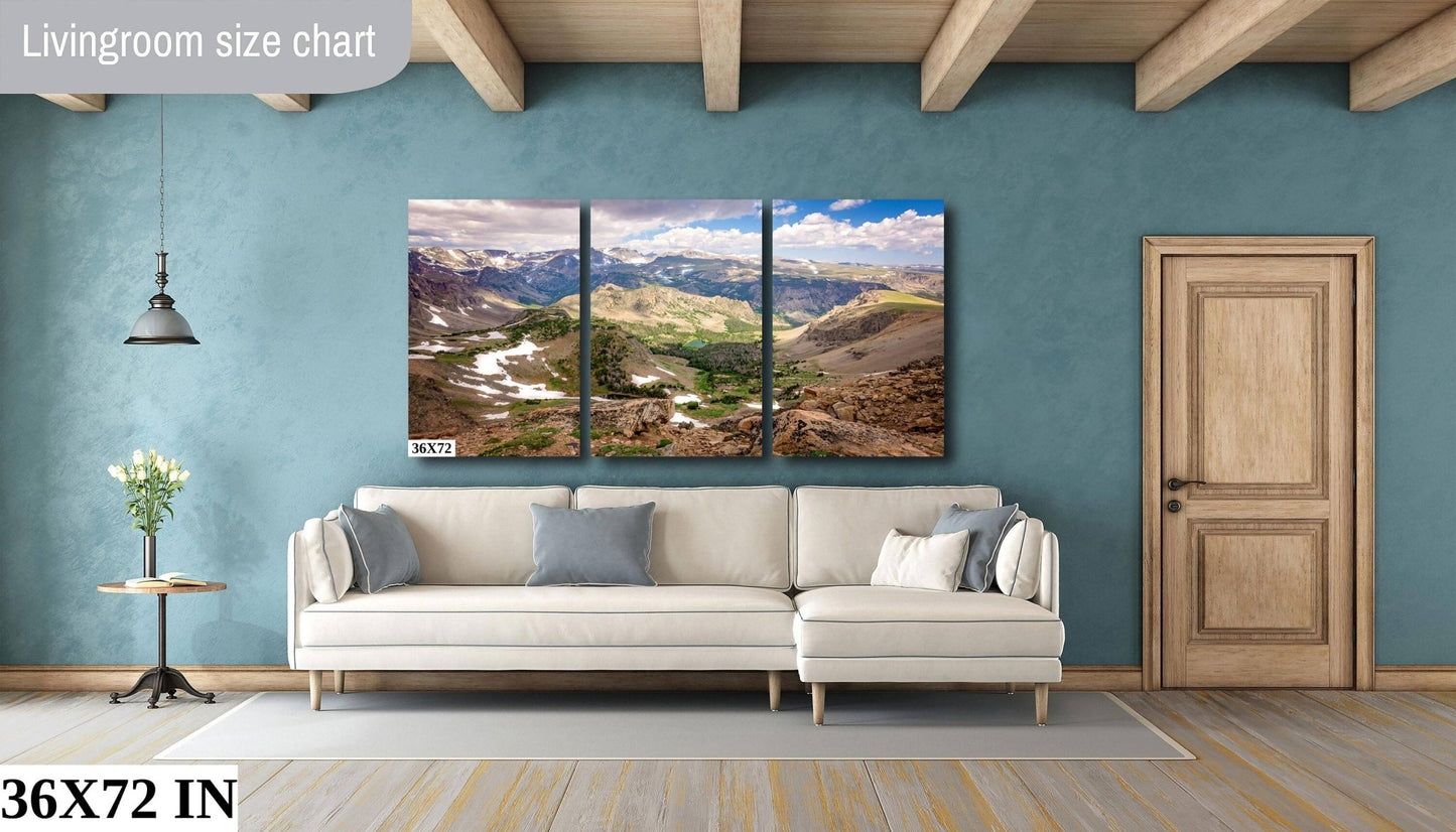 Beartooth Highway Photo, Montana Mountain Landscape, Yellowstone National Park, Large Canvas Wall Art Prints, Decor for Home and Office - SandyDobbsFineArtPhotography
