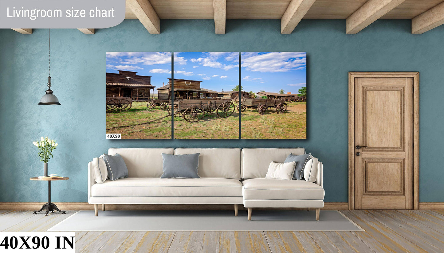 Old Wagons Wyoming Photo, Western Ghost Town Photography Decor, Rustic Style, Cowboy Art, Western Art Wall Pictures, Cody, Antique Buildings