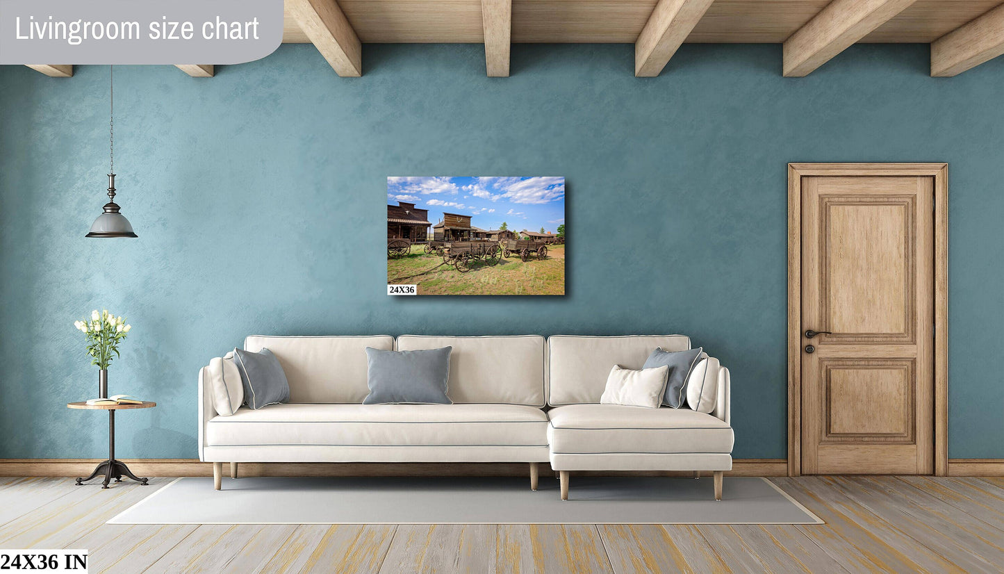 Old Wagons Wyoming Photo, Western Ghost Town Photography Decor, Rustic Style, Cowboy Art, Western Art Wall Pictures, Cody, Antique Buildings