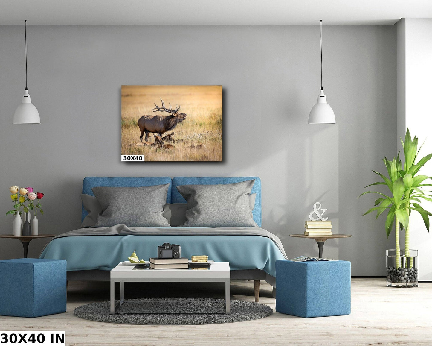 Bull Elk Bugling, Wildlife Wall Canvas, Rocky Mountain National Park, Colorado Canvas Art Prints, Original Elk Photography, Made in the USA - SandyDobbsFineArtPhotography