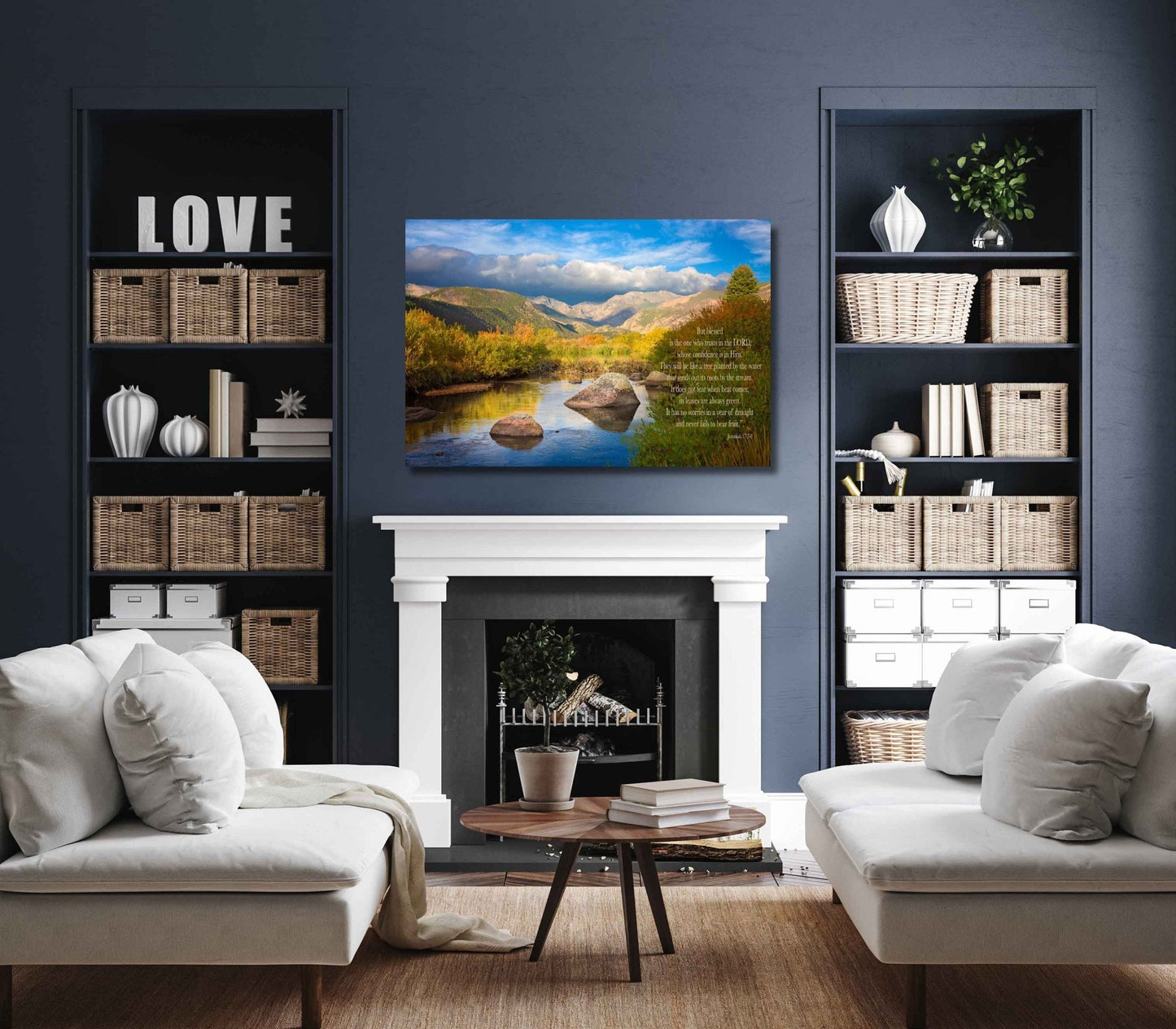 Jeremiah 17:7 - 8 Christian Inspirational Wall Art, Scripture Wall Canvas, Trust in the Lord, Colorado Landscape Photography, Customization - SandyDobbsFineArtPhotography