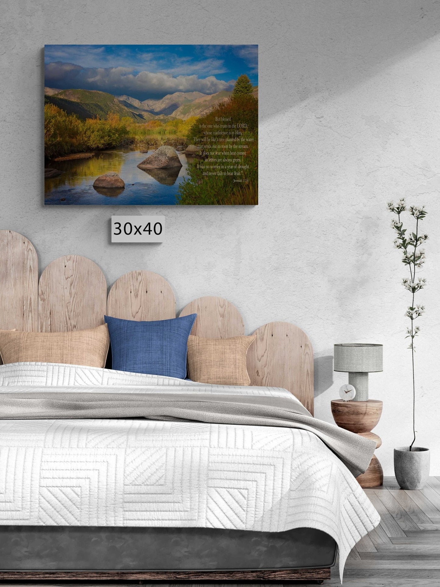 Jeremiah 17:7 - 8 Christian Inspirational Wall Art, Scripture Wall Canvas, Trust in the Lord, Colorado Landscape Photography, Customization - SandyDobbsFineArtPhotography
