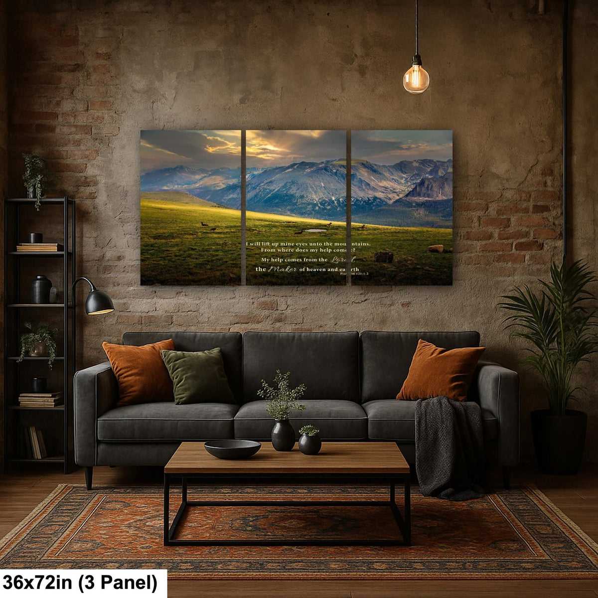 Psalm 121 Christian Wall Art, Bible Verse, Trail Ridge Road Rocky Mountain National Park Colorado, Elk at Sunset - SandyDobbsFineArtPhotography