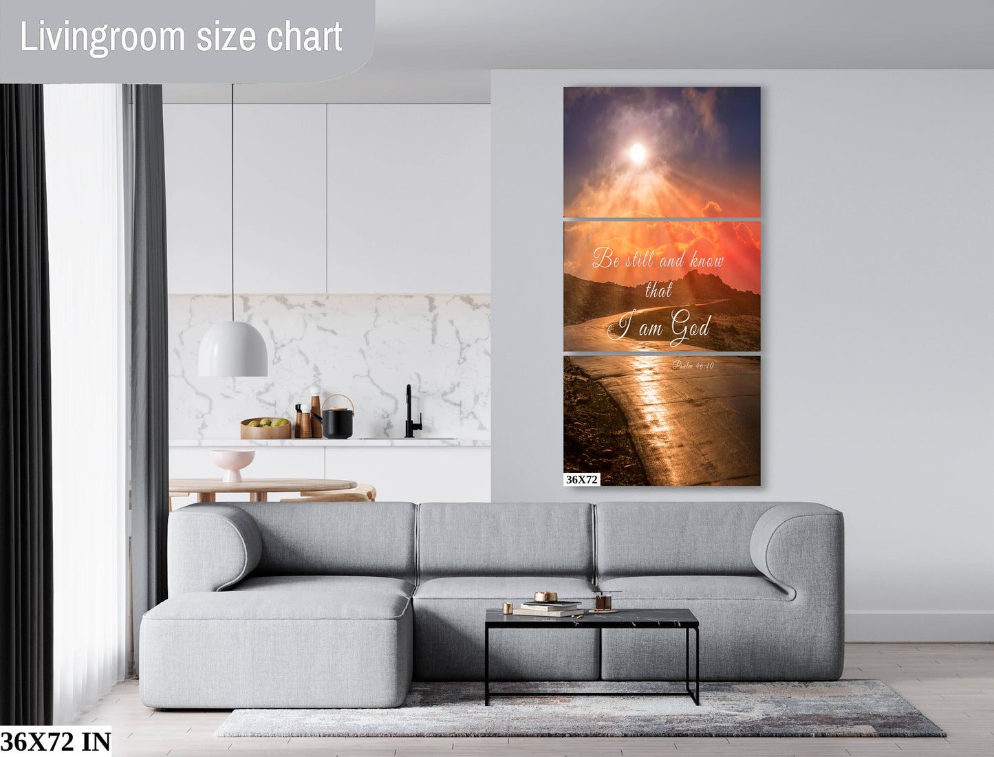 Psalm 46:10 Scripture Wall Art, Christian Inspirational Canvas, Be Still and Know, Colorado Landscape Photography Print, Mountain Sunrise