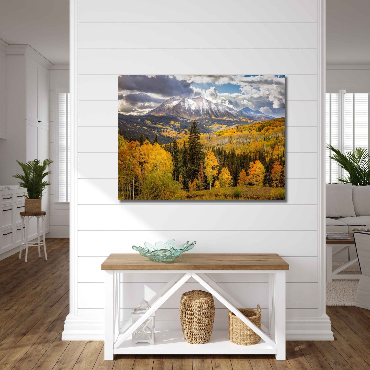 Rocky Mountain Large Wall Art, Colorado Autumn Aspens Art, Crested Butte Mountain Photo Landscape Print, Gothic Road Nature Canvas Scenery