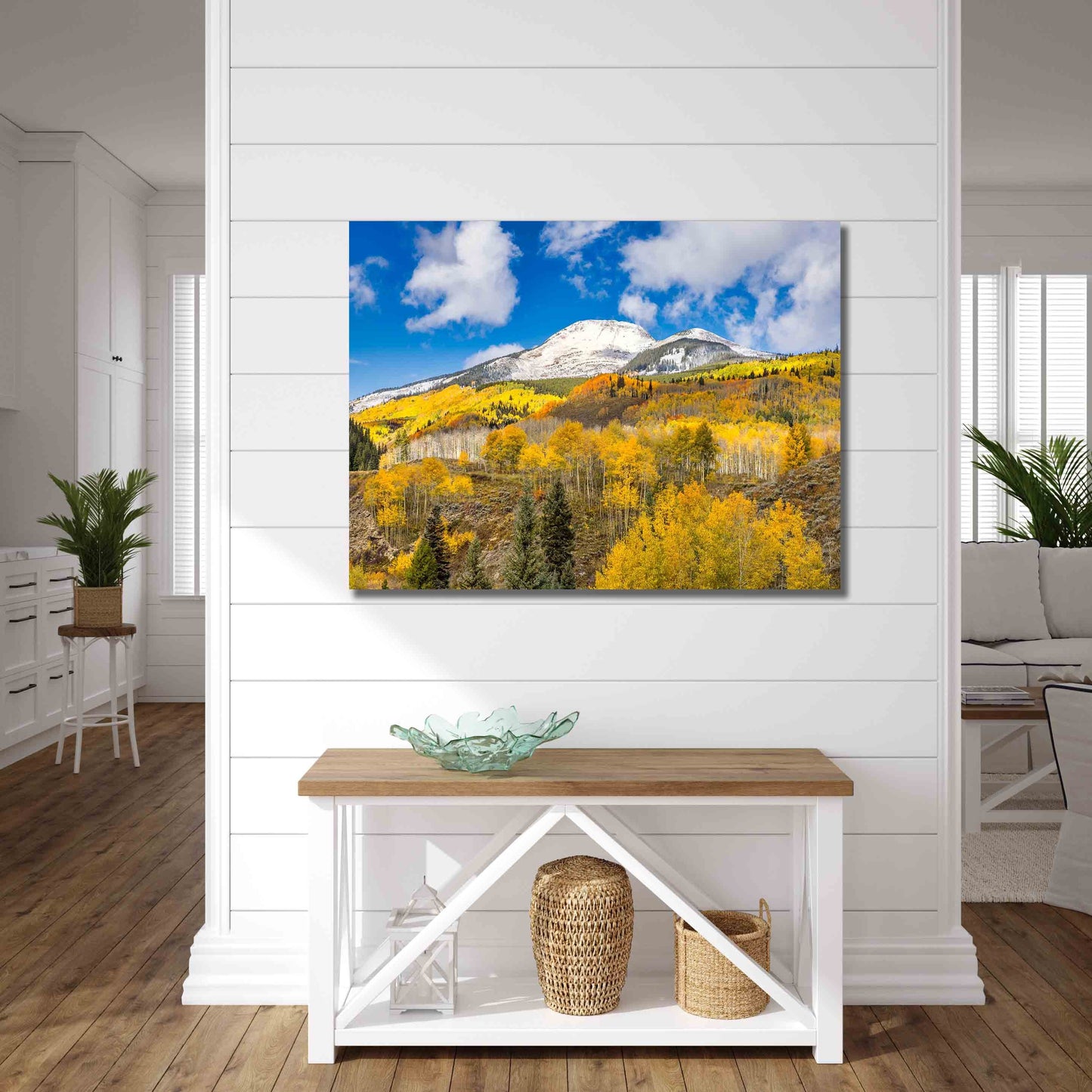 Rocky Mountain Large Wall Art, Colorado Autumn Aspens Art, Crested Butte Mountain Photo Landscape Print, Gunnison Forest Nature Canvas