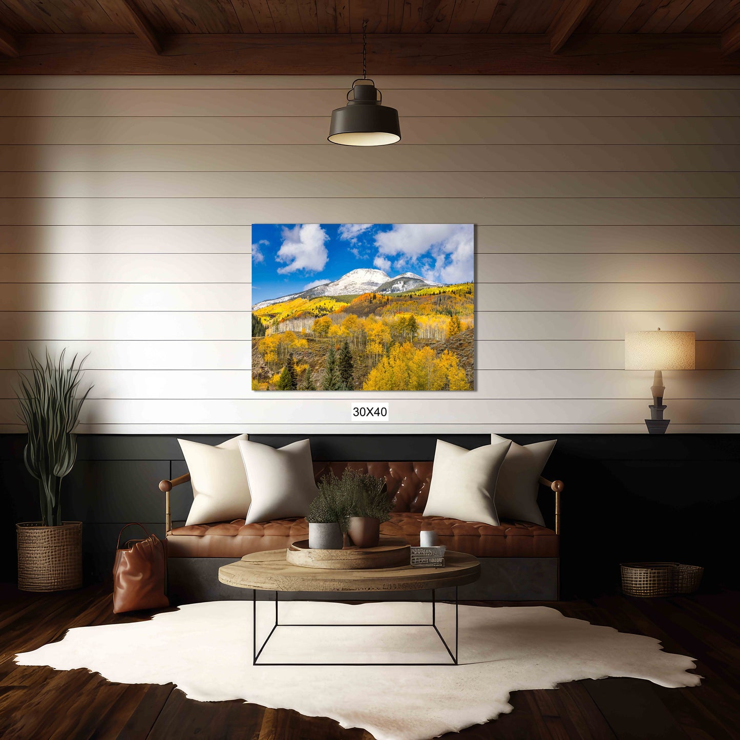 Rocky Mountain Large Wall Art, Colorado Autumn Aspens Art, Crested Butte Mountain Photo Landscape Print, Gunnison Forest Nature Canvas